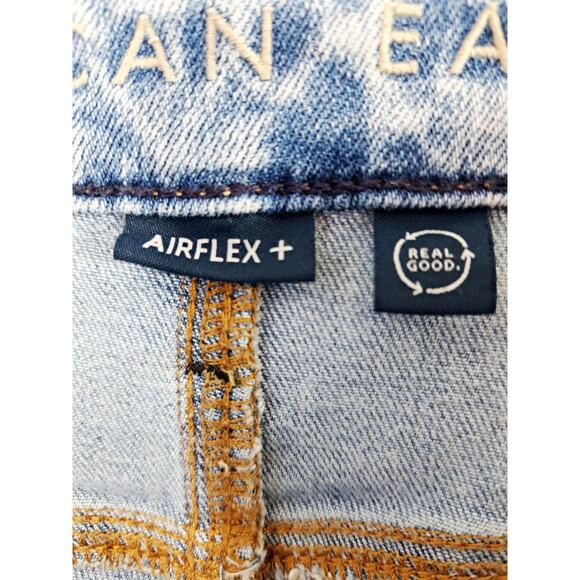 American Eagle Jeans Light Wash 33X32 Men's Slim Straight Airflex + - Picture 3 of 5